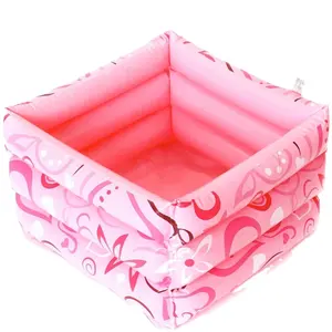 Piscine de pédicure gonflable pliable pour pieds, baignoire de massage pour voyage, en plastique, été