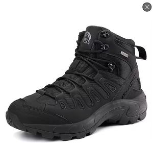 Chaussures de sécurité antidérapantes pour hommes, chaussures de randonnée tactiques respirantes pour le camping en plein air, le désert, la chasse hors route, l'hiver - Product Image 5