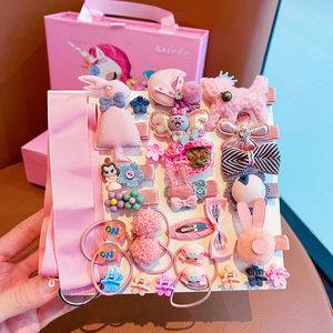 Barrettes à <span class=keywords><strong>cheveux</strong></span> pour bébés filles de haute qualité, en tissu élastique, fleurs, nœuds, pinces à <span class=keywords><strong>cheveux</strong></span>, accessoires de <span class=keywords><strong>cheveux</strong></span> mignons pour filles, boîte cadeau - Product Image 2