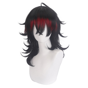วิกผมสังเคราะห์สีดำและสีแดงคอสเพลย์ vtuber luxiem VOX <span class=keywords><strong>Akuma</strong></span> - Product Image 5