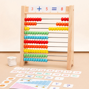 Bằng Gỗ 10x10 Hạt Máy Tính Toán Học Bé Trẻ Em Montessori Đầu Giáo Dục Học Tập Toán Học Trò Chơi Dạy Học Hỗ Trợ Đồ Chơi - Product Image 2