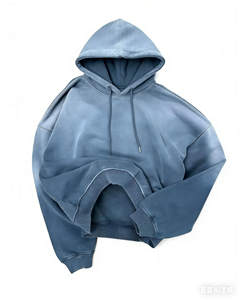 Sudadera con Capucha Degradada Lavada Estilo Vintage para Mujer, Estilo Americano Y2K Hip Hop Joker, Casual Holgada, Personalizada OEM ODM - Product Image 6