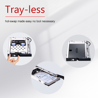 Unestech ST8214 Enclosure Mobile in Alluminio Antiurto per SSD/HDD SATAIII da 2,5 Pollici