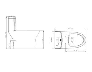 Jomoo S-trap thiết kế hiện đại một mảnh vệ sinh nhà vệ sinh gốm trắng PP Indonesia của chứng nhận trọng lực xả nước phòng tắm nhà vệ sinh - Product Image 6