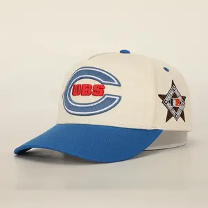 Wholesale Custom 5 Panel Outdoor Dad Hat High Quality Embroidery Logo Beige Cotton Unisex Gorras Sport Classics Baseball Cap