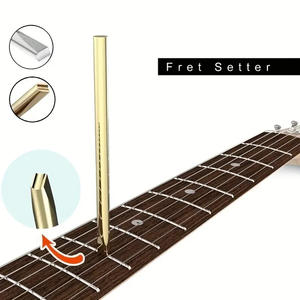 Herramienta metálica para reajustar trastes de guitarra, para levantar trastes sueltos, instalación <span class=keywords><strong>y</strong></span> reparación, uso en producción por luthiers - Product Image 2