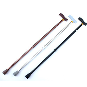 Adjustable Height <b>Walking</b> <b>Stick</b> Aluminum Alloy Telescopic Cane Non Slip Rubber Tip For Seniors Hiking Support - Product Image 2