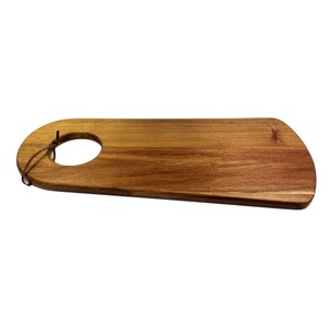 Tabla de cortar de madera de acacia 52x22.5x2cm, rectangular, para cortar frutas y verduras - Product Image 2