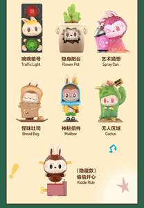 Caja ciega POOPMART LABUBU de PVC con personajes, los MONSTRUOS no pueden verme, caja misteriosa de realidad para colección de regalos - Product Image 3