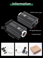 Kit de plafonnier étoile à fibre optique 16W RGBW pour voiture avec APP Control Starlight Headliner Kit
