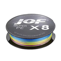 Vente en gros 300m 8X JOF Ligne de pêche tressée en PE multifilament super résistante Eau salée 8 brins Anti-morsure de poisson Ligne en PE