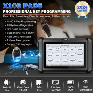 Xtool x100 miếng cập nhật Ver của x100 Pad cộng với lập trình chìa khóa xe đọc mã Pin Máy Quét Chẩn đoán ô tô OBD2 có thể FD doip - Product Image 2