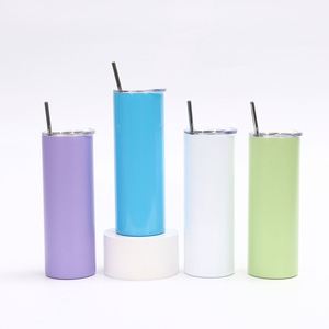 New 20oz Straight Stainless Steel Vacuum <b>Insulated</b> Thermal <b>Cup</b> Customizable Portable Slimming Design for Business and Car Use - Product Image 2