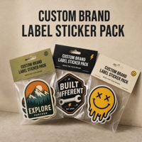 Pack d'autocollants adhésifs personnalisés pour skateboard, mignons, découpés, imperméables, résistants à l'huile, holographiques, avec colle permanente, impression sur carte de tête