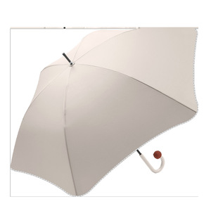 Cafe <b>Nose</b> Anti-Slip Umbrella <b>Long</b> Handle Series 8 Ribs Alloy Frame Polyester Manual Open Sun Rain Protection Travel Use - Product Image 5