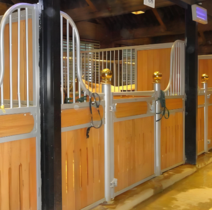 Luxueux cadre en acier galvanisé préfabriqué extérieur Mobile Portable Horse Stables Steel Horse Stables Hangar Barn Les <span class=keywords><strong>Chevaux</strong></span> - Product Image 6