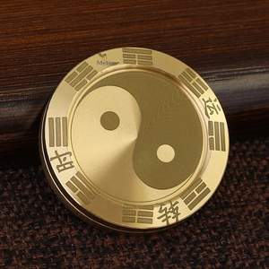 Moneda de latón antiestrés, dispositivo de alivio de estrés, juguete de moneda de mano con mecanismo de pulsación, para desahogo de estrés, PPB, antiestrés para la punta de los dedos, creativo, portátil, EDC - Product Image 4