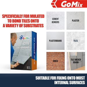 Cómo <span class=keywords><strong>pegar</strong></span> azulejos de cerámica con pegamento de azulejo de cerámica Gomix C1TE - Product Image 2