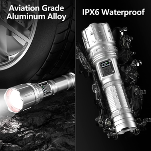 Linternas LED más vendidas recargables 4 modos <span class=keywords><strong>5000</strong></span> lúmenes para emergencia al aire libre Camping lámpara portátil 26650 batería - Product Image 5