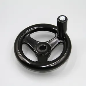 customizable threaded hole light hole bakelite three spoke handwheel round rim CNC machine tool handwheel
