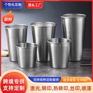 แก้วสแตนเลสทรงกระบอก 52x33x58 มม. ชั้นเดียว สีพื้น ปรับแต่งได้ สำหรับเครื่องดื่ม - Product Image 4