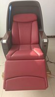 Sièges d'avion en cuir Nappa avec structure en acier, options de couleurs multiples, accoudoirs rembourrés, rembourrage personnalisable, diverses couleurs, personnalisable pour