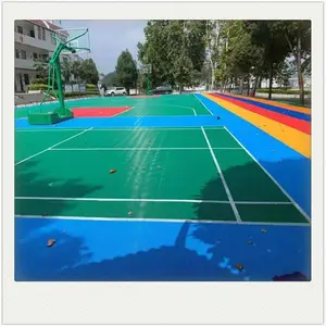 Interlocking PP Mat Surfaces Artificial Grass Basketball Court Flooring Tiles for Backyard Sports Application for Sale