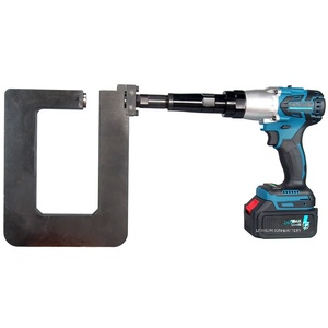 Pistolet de perforation de trous profonds de 200 mm, alimenté par batterie au lithium, pour poutres en acier C, poutres en acier Z, chemins de câbles, plaques en acier inoxydable, photovoltaïque - Product Image 1