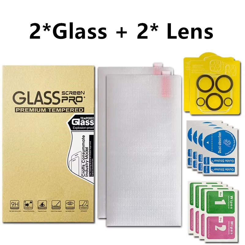 Vetro trasparente*2 + Lenti*2 (con confezione)