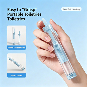 ETRAVEL Kit <span class=keywords><strong>de</strong></span> <span class=keywords><strong>brosse</strong></span> <span class=keywords><strong>à</strong></span> dents <span class=keywords><strong>de</strong></span> <span class=keywords><strong>voyage</strong></span> portable 2-en-1, <span class=keywords><strong>brosse</strong></span> <span class=keywords><strong>à</strong></span> dents pliable et <span class=keywords><strong>dentifrice</strong></span> <span class=keywords><strong>avec</strong></span> poils souples pour les voyages d'affaires - Product Image 2