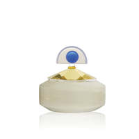 Bonbonnière Myrtille en Onyx Blanc Naturel avec Couvercle en Cristal Doré Facetté – Boîte à Bonbons Décorative de Luxe pour Bijoux et Objets de Table