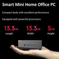 Mini Computadora de Escritorio Portátil R7 5800U, Mini PC para Juegos AMD, DDR4, Win 11, Oficina, Sin Ventilador, Industrial, Enchufe EU/UK, Almacenamiento SSD/HDD