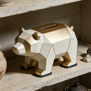 Hucha de Resina con Forma de Oso, Decoración Creativa para el Hogar, Hucha con Forma de Animal - Product Image 5