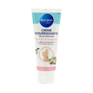 Crème nourrissante quotidienne d'origine naturelle 75 ml, crème au beurre de karité et à la noix de coco, crème hydratante naturelle pour le corps, crème pour les pieds - Product Image 1