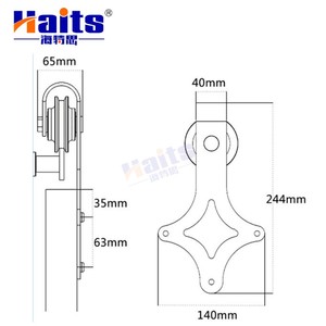 Système de rail coulissant robuste pour portes en bois - Product Image 5