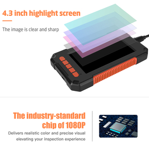 Handheld P40 2 Meters Soft <strong>Wire</strong> Industrial Endoscope <strong>Camera</strong> 1080 4.3inch LCD Screen Portable 8led Endoscope - Product Image 5