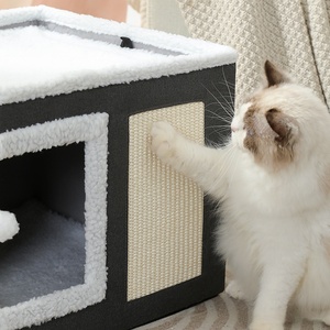 Niche <span class=keywords><strong>pour</strong></span> animaux d'intérieur pliable en sisal, <span class=keywords><strong>pour</strong></span> chiens et chats, toutes saisons, avec rangement, <span class=keywords><strong>pour</strong></span> salon, offrant chaleur et confort - Product Image 5