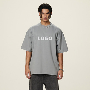 เสื้อยืดผู้ชายไซส์ใหญ่ ผ้าโพลีเอสเตอร์ 100% คอตตอน แขนสั้น สำหรับฤดูร้อน ขายส่ง - Product Image 1
