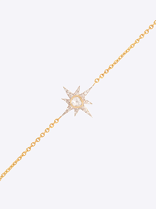 Bracelet Radiant Star Premium Or – Élégant Bracelet Breloque Céleste – Bijou de Luxe Tendance – Bracelet Motif Étoile Stylé - Product Image 1