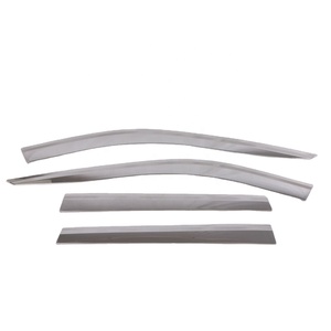 Accessoires extérieurs Pare-soleil latéral Pare-pluie Visière de porte chromée pour 2019 Prix usine - Product Image 1
