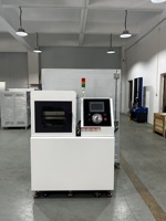 Vulcanizador de Placas de Laboratorio, Prensa Hidráulica con Calentamiento Eléctrico para Pruebas de Tracción en Muestras de PVC, Plástico, Silicona y Caucho