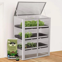 Mini serre extérieure en aluminium pour la culture hydroponique de légumes