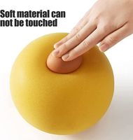 Pu mousse lavable enfants entraînement en intérieur élastique silencieux balle muette rebondissante non revêtue haute densité mousse balle de sport/basket-ball silencieux