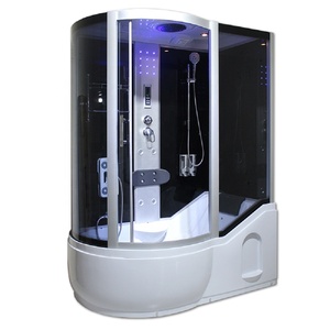 <span class=keywords><strong>Cabina</strong></span> <span class=keywords><strong>Doccia</strong></span> Multifunzionale di Lusso 2019 con <span class=keywords><strong>Vasca</strong></span>, Vetro Nero 5MM, Box <span class=keywords><strong>Doccia</strong></span> Chiuso - Product Image 1