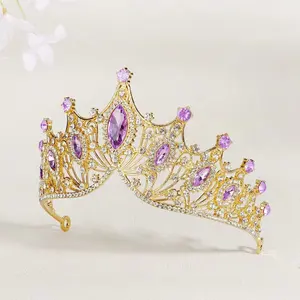 PDANY alta calidad princesa reina desfile cumpleaños diamante coronas Vintage Tiaras corona nupcial para boda accesorios para el cabello