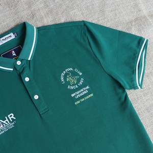 Fornitore di Tendenza: Polo da <span class=keywords><strong>Tennis</strong></span> a Maniche Corte 100% Cotone per <span class=keywords><strong>Uomo</strong></span>, Uniformi Aziendali, T-Shirt da Golf con Logo Ricamato Personalizzato - Product Image 2