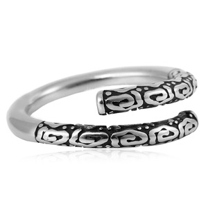 yunnique Sun Wukong Open <b>Ring</b> <b>Titanium</b> Steel Silver Men's Fashion <b>Ring</b> Gift Jewelry - Product Image 4