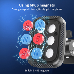 Supporto Magnetico <span class=keywords><strong>Mini</strong></span> per <span class=keywords><strong>Telefono</strong></span> da Auto per Bocchette dell'Aria, Supporto Magnetico Potente per Navigazione GPS, Supporto Universale per Smartphone - Product Image 3