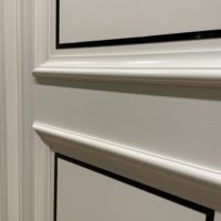 Volet en bois isolant thermique de haute qualité, 1 pièce, dessus de fenêtre, personnalisé blanc, motif de Surface horizontale personnalisable