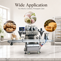Machine automatique d'enrobage et d'agencement de barquettes HJ-860BP pour la production de glaces mochi, équipement en acier inoxydable 304 durable